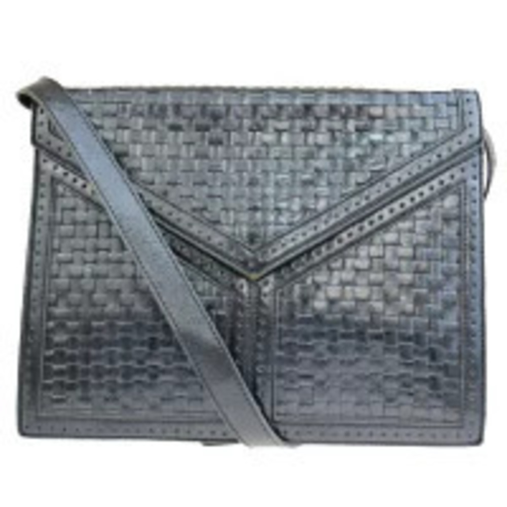 Saint Laurent Yves Crossbody envelope front flap Y stitch Black